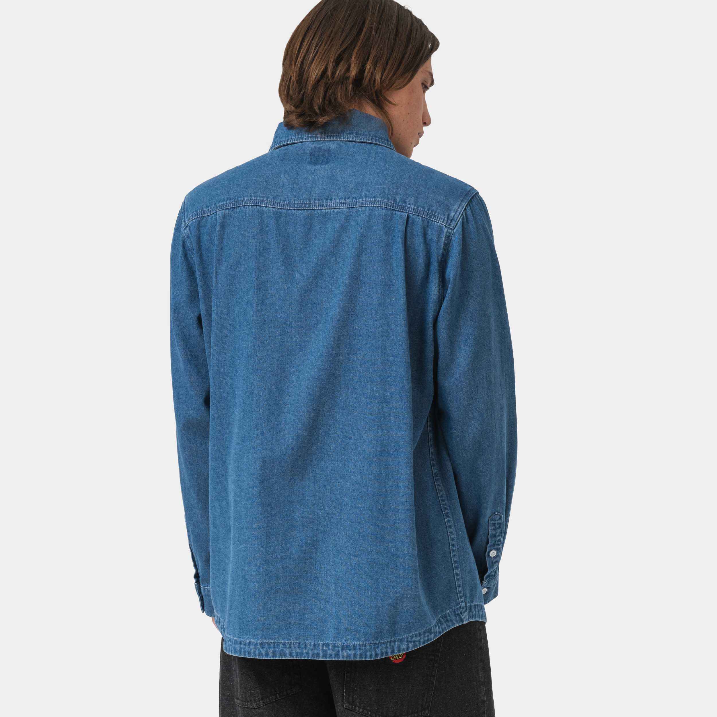 Global Oval Dot Denim Shirt - Image 4