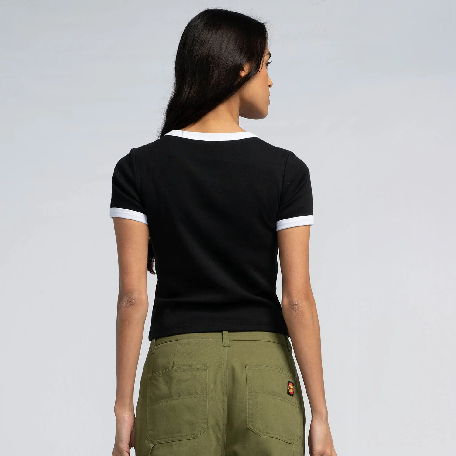 Lucky Rose Ringer T-Shirt - Image 3