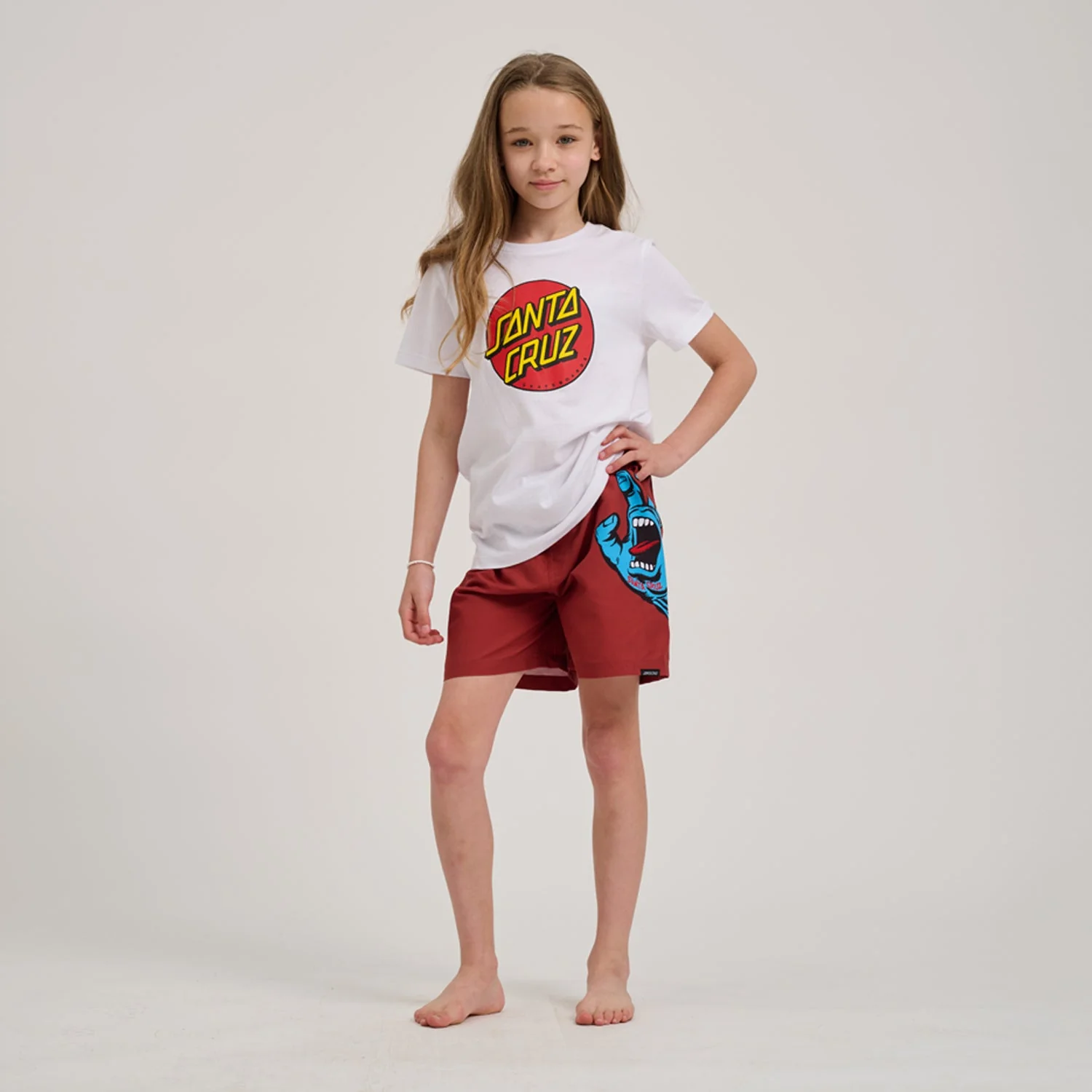 Youth Screaming Hand Swim Shorts - Image 4