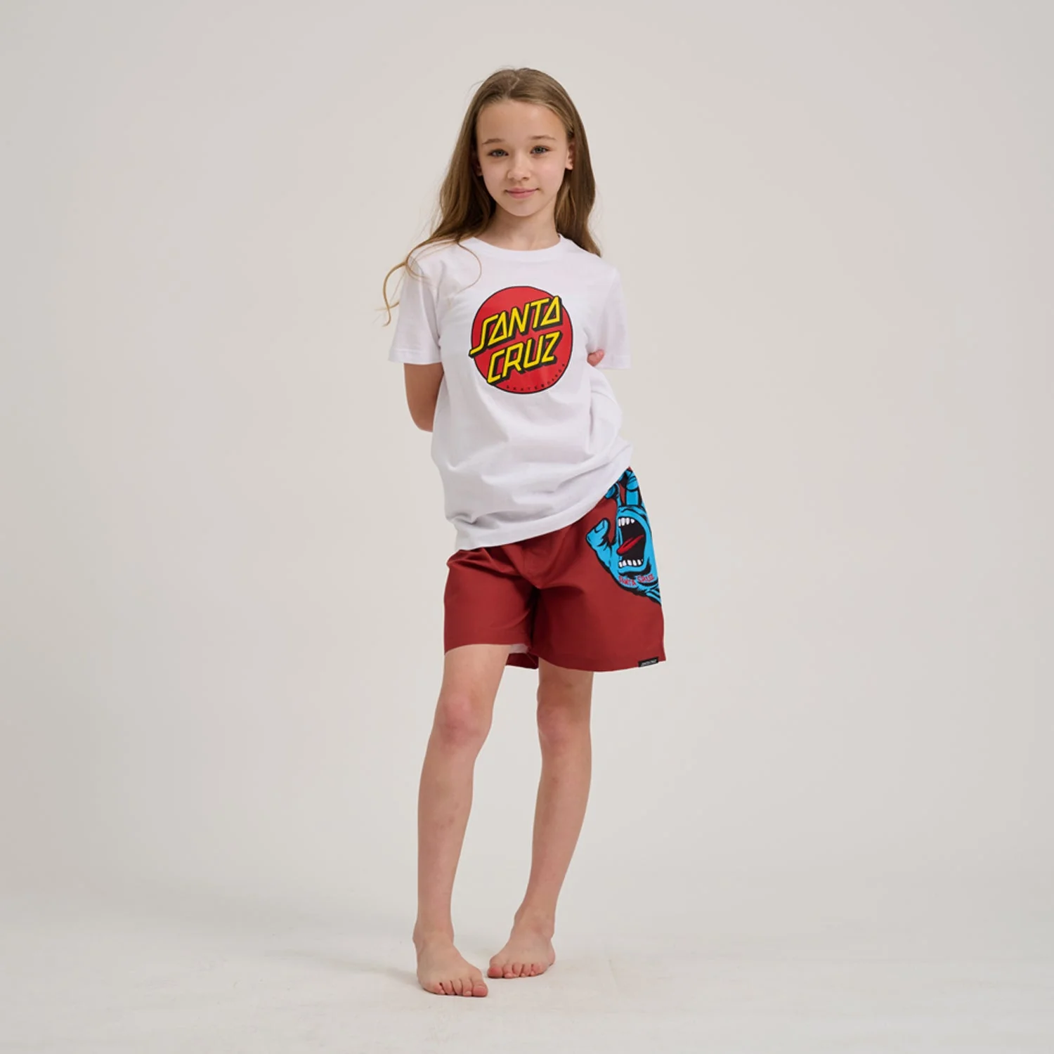 Youth Screaming Hand Swim Shorts - Image 6